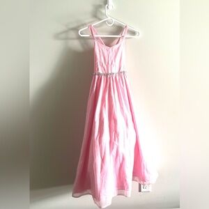 Sleeveless Lined Organza Dress